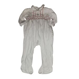 Baby Threads Smocked Footed Romper Girls 6 Months